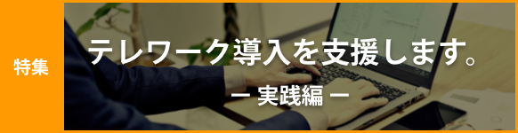 テレワーク導入を支援します。